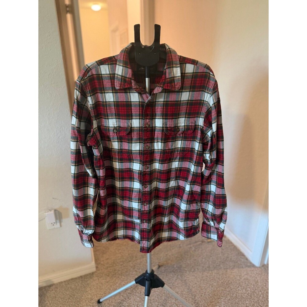 Eddie Bauer Men’s Button Down Flannel Size XL Tall